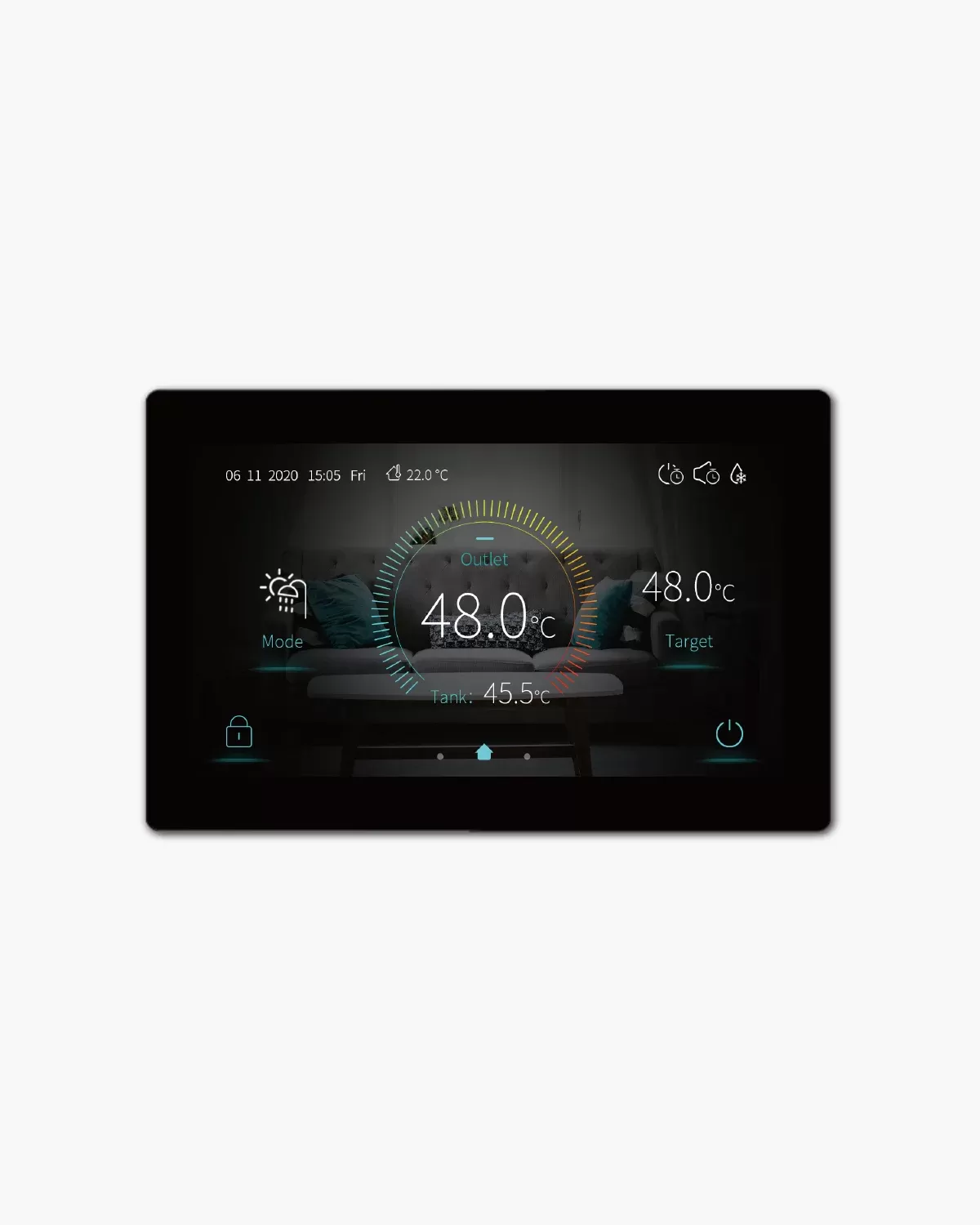 Air Source Heat Pump Smart Touch Display